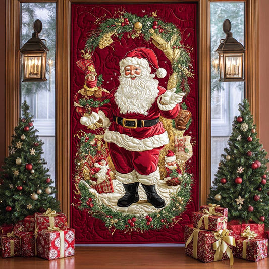 Santa Cheer Quilted Door Cover NCU0DK10949