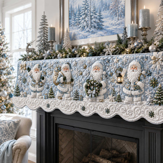 Santa Cheer Quilted Mantel Scarf SN0TD247