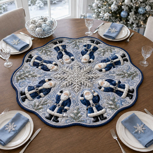 Santa Claus Custom Shape Quilted Table Topper SN0TD182