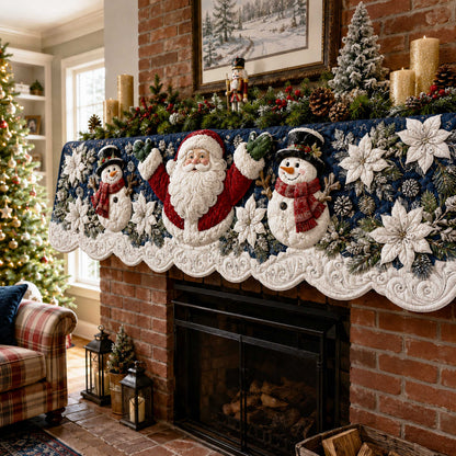 Santa Claus Quilted Mantel Scarf SN0TD240