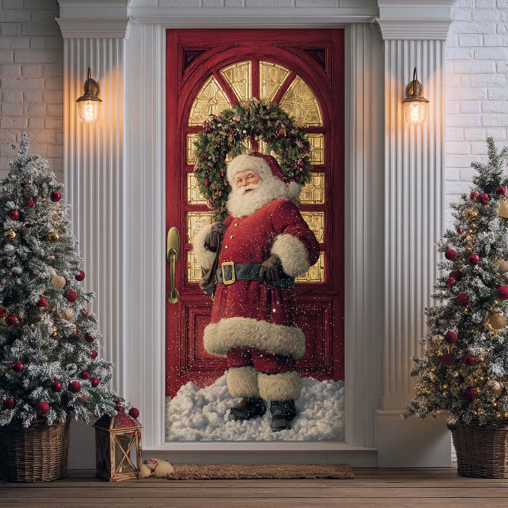Santa Delight Quilted Door Cover NCU0DK11239