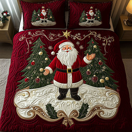 Santa Dreams 3-Piece Quilted Bedding Set NCU0VH517