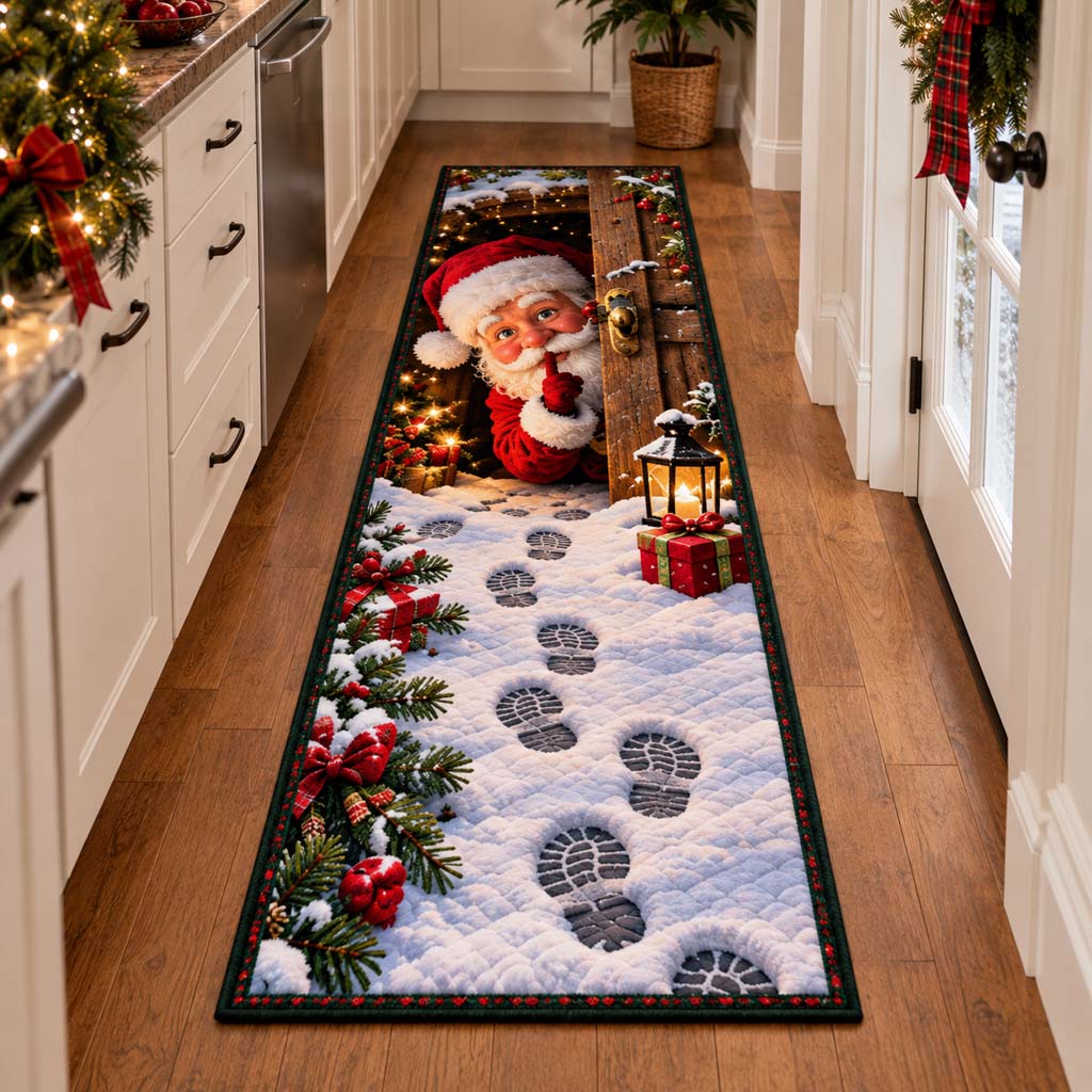 Santa Footprints Runner Carpet SN0HH0491