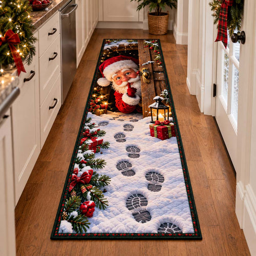 Santa Footprints Runner Carpet SN0HH0491