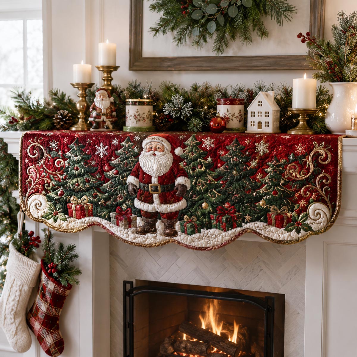 Santa Forest Mantle Scarf SN0DV303