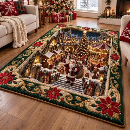 Santa Holiday Market Area Rug SN0DV887