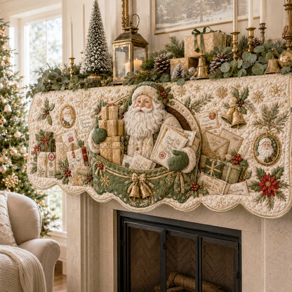 Santa Journey Quilted Mantel Scarf SN0TD245