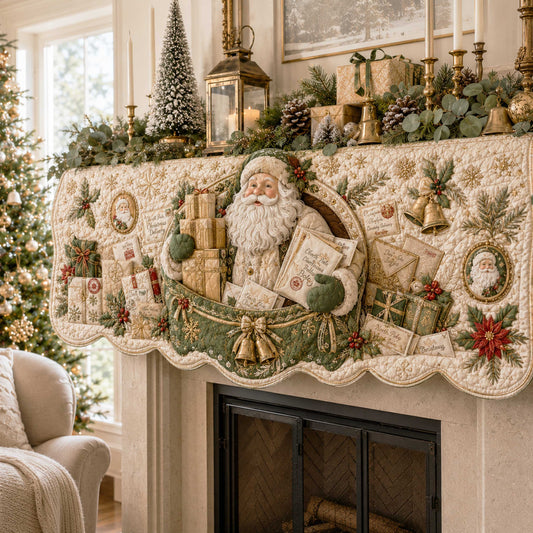 Santa Journey Quilted Mantel Scarf SN0TD245