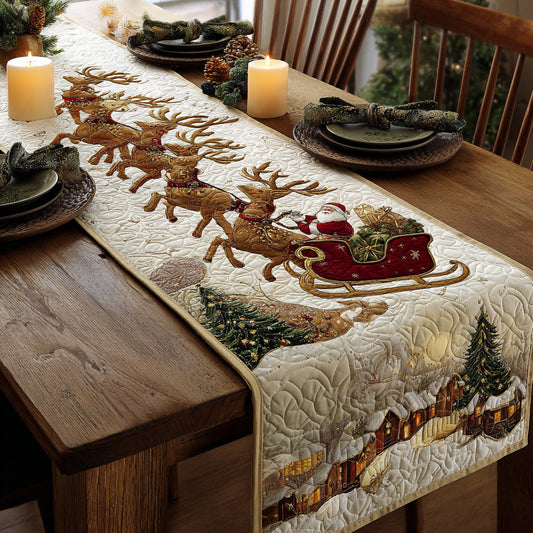 Santa Journey Quilted Table Runner NCU0DV1061