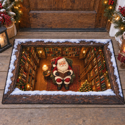 Santa Library Doormat SN0TV655