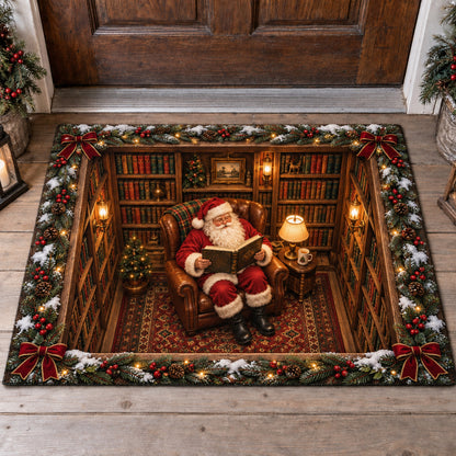 Santa Reading Room Doormat SN0TV657