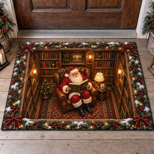 Santa Reading Room Doormat SN0TV657