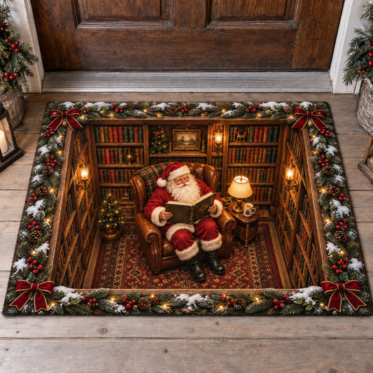 Santa Reading Room Doormat SN0TV657