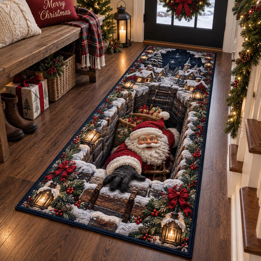 Santa Rooftop Visit Runner Carpet SN0DV680