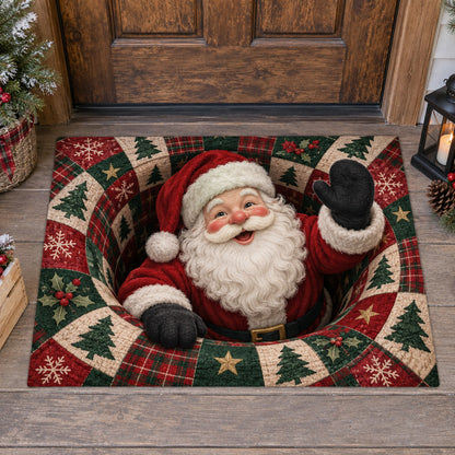 Santa Snowfall Doormat SN0TV649