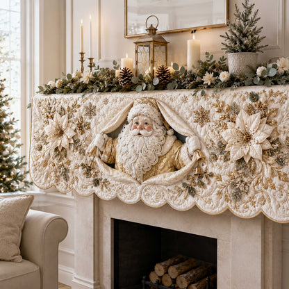 Santa Spirit Quilted Mantel Scarf SN0TD248