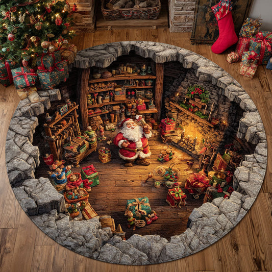 Santa Star Round Carpet NCU0DK10990