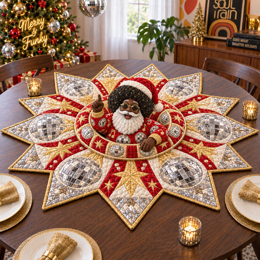 Santa Style Custom Shape Quilted Table Topper SN0TD541