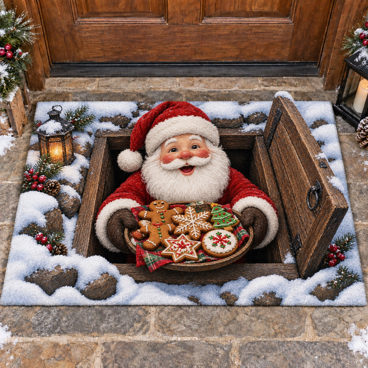 Santa Surprise Doormat SN0TV644