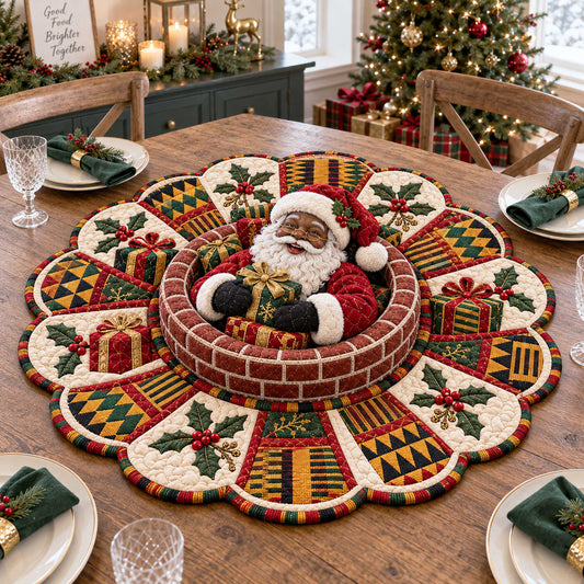 Santa Vibes Custom Shape Quilted Table Topper SN0TD540