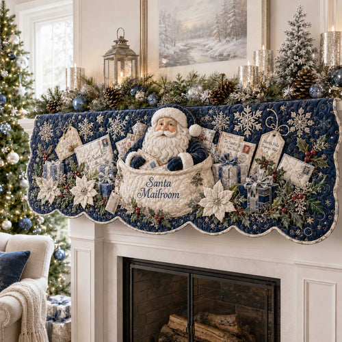 Santa Wonder Quilted Mantel Scarf SN0TD250