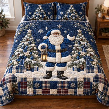 Santa Wonderland 3-Piece Quilted Bedding Set SN0TV332