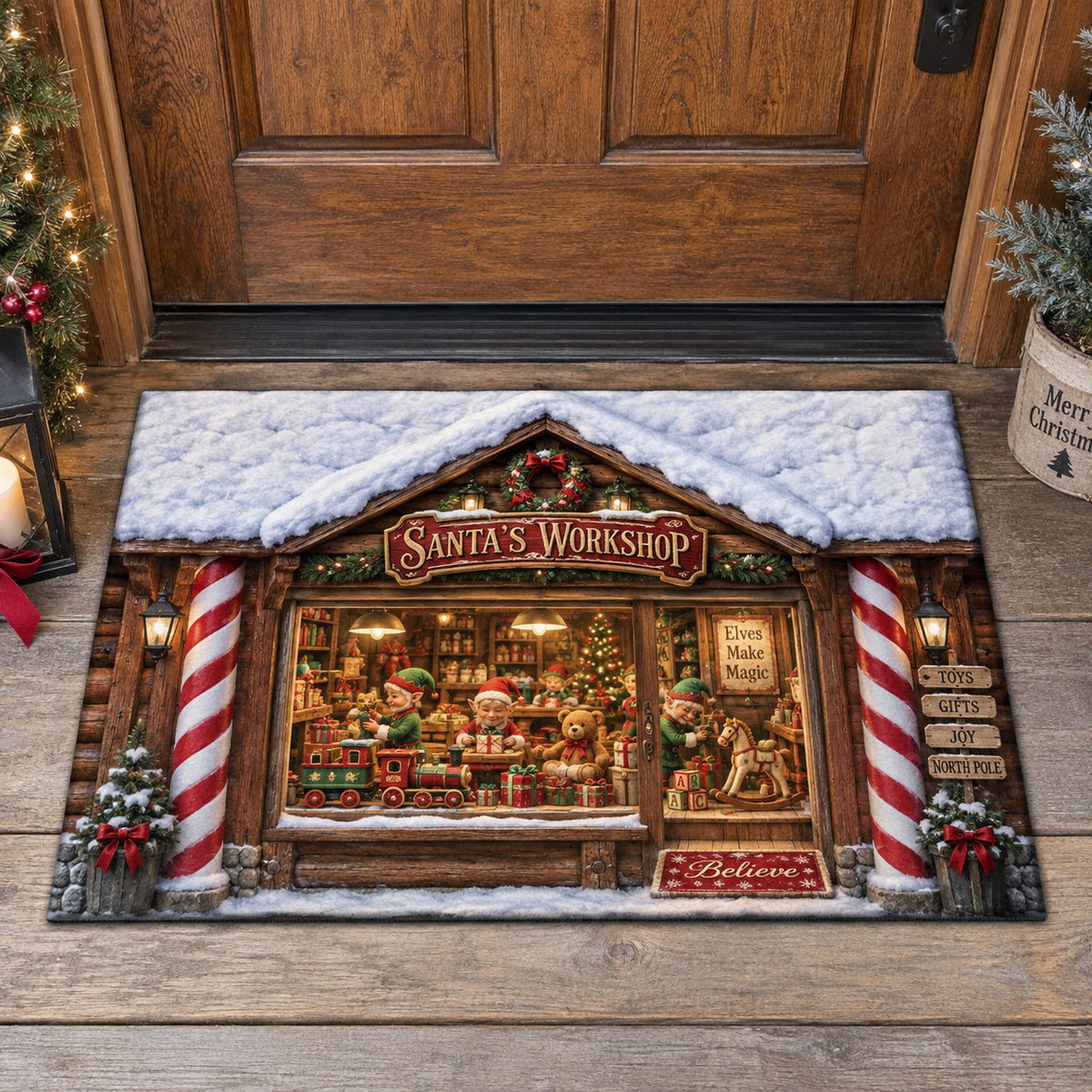 Santa Workshop Doormat SN0TV666
