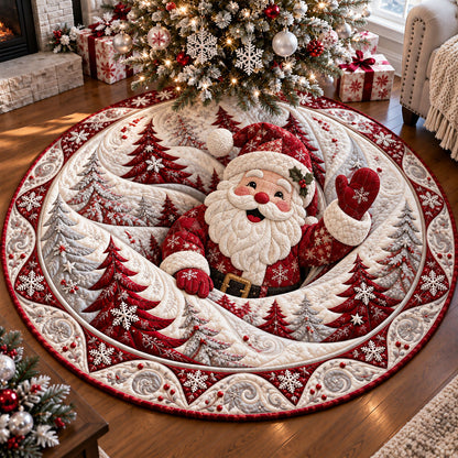 Santa's Magical Wonderland Quilted Round Mat SN0PT1366