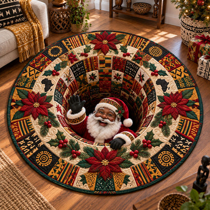 Santa’s Wonderland Quilted Round Mat SN0PT1174