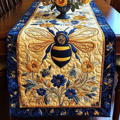 Sapphire Bee Quilted Table Runner NCU0NT4020