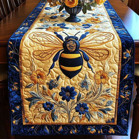 Sapphire Bee Quilted Table Runner NCU0NT4020