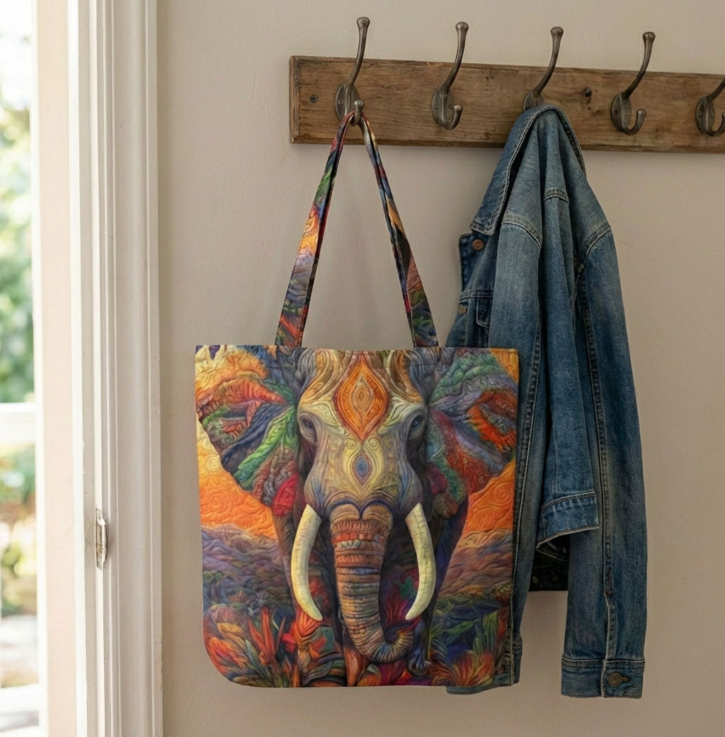 Savanna Stitch Quilted Zipper Tote Bag SN0DK012
