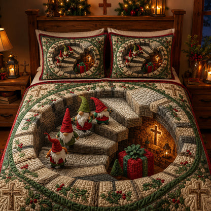 Savior's Light 3-Piece Quilted Bedding Set SN0PT422
