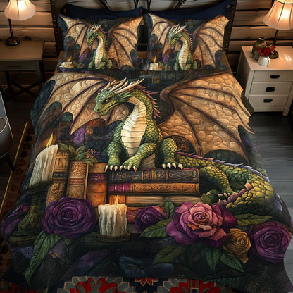 Scaled Sovereign 3-Piece Quilted Bedding Set NCU0DV2406