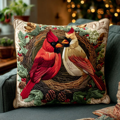 Scarlet Harmony Quilted Pillow Case NCU0NTV675