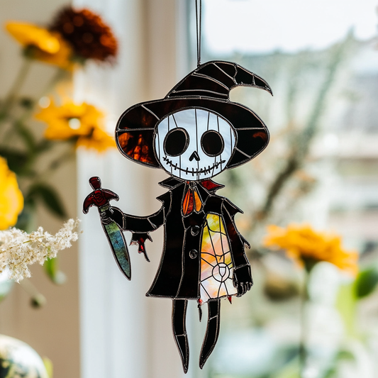 Scary Doll Halloween - Window Hanging Suncatcher NCU0PD142