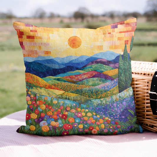 Scenic Florals Quilted Pillow Case NCU0PVL115