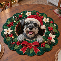 Schnauzer Christmas Wreath NCU0SN002