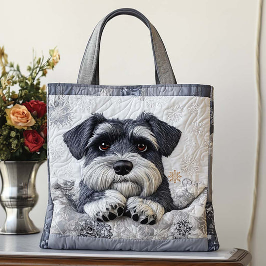 Schnauzer Cute Gaze Quilted Tote Bag NCU0NT9773