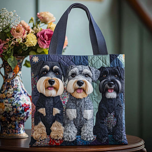 Schnauzer Happy Pals Quilted Tote Bag NCU0NT9775