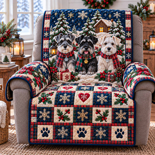 Schnauzer Love Quilted Sofa Cover SN0TD1236
