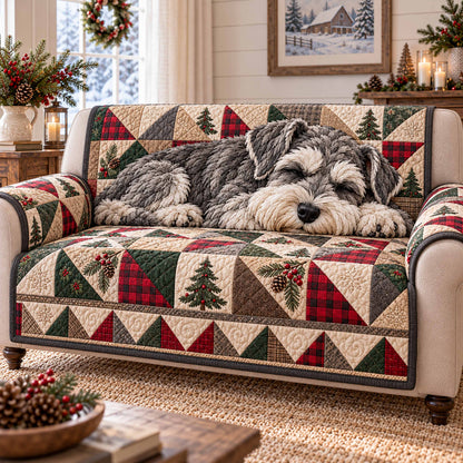 Schnauzer Magic Quilted Sofa Cover SN0TD1246