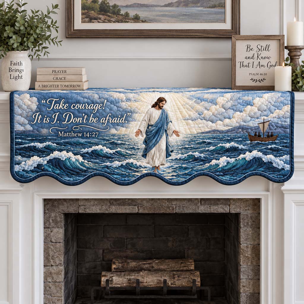 Sea Guardian Quilted Mantel Scarf SN0HH0844