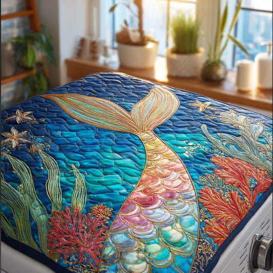 Sea Spark Quilted Washer and Dryer Cover NCU0DV863