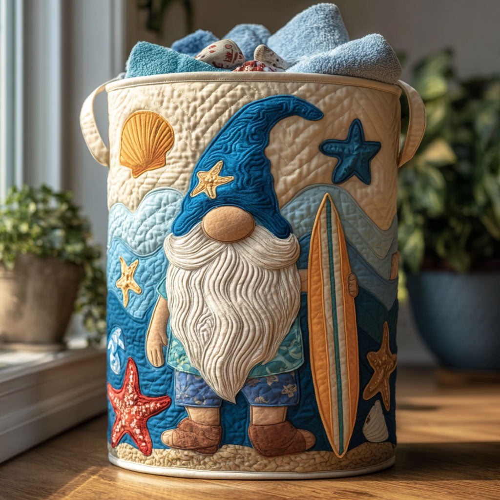 Sea You Soon Quilted Laundry Basket NCU0PTT912