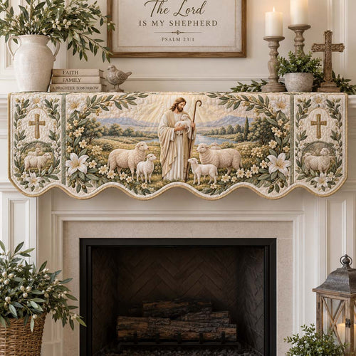 Serene Meadows Quilted Mantel Scarf SN0HH0850