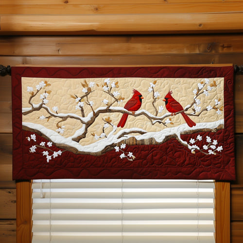 Serenity Cardinal Quilted Valance NCU0PT4972