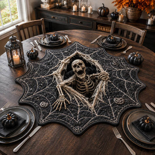 Shadow Hollow Custom Shape Quilted Table Topper SN0TD327