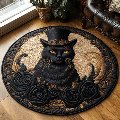 Shadow Whiskers Quilted Round Mat NCU0DV3281