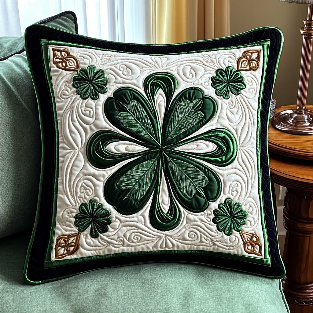 Shamrock Bliss Quilted Pillow Case NCU0PTT185